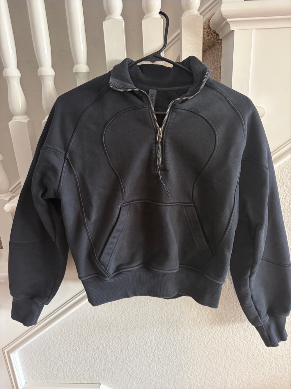 Woman’s Black Quarter-Zip Pullover